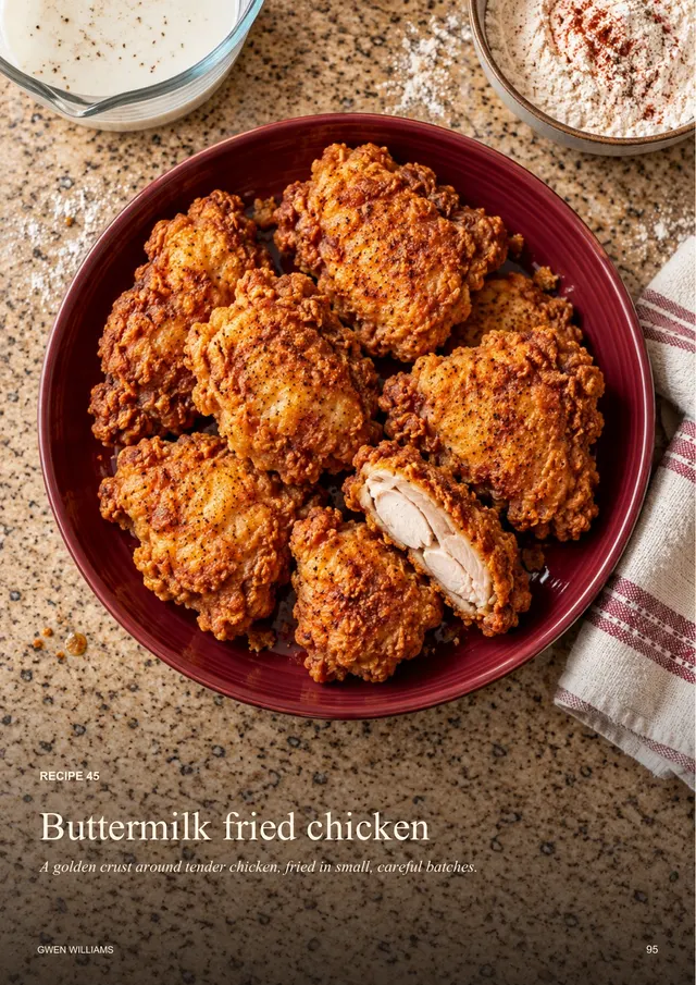 Buttermilk fried chicken