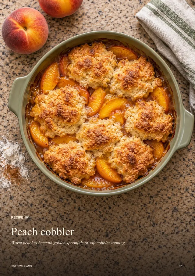 Peach cobbler